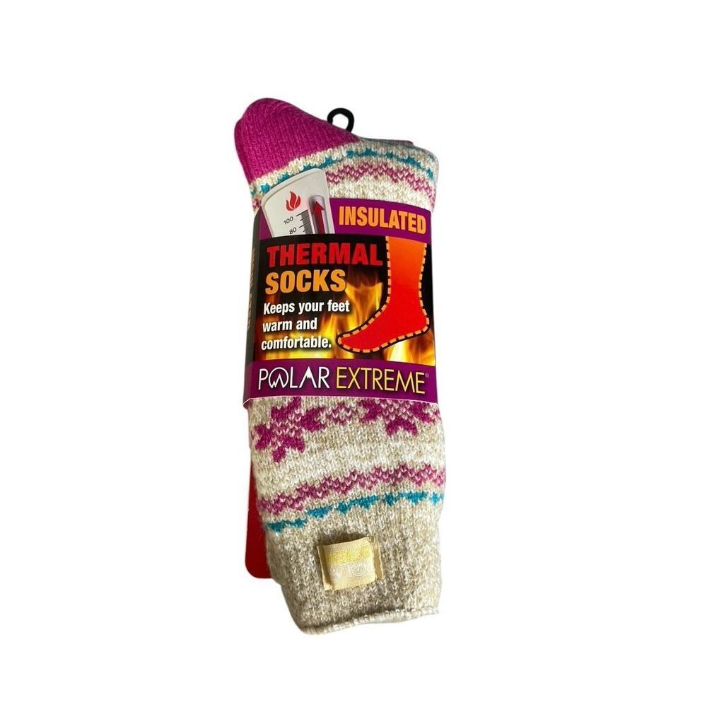 NWT Polar Extreme Women’s Insulated Thermal Socks 5-9 Shoe Size